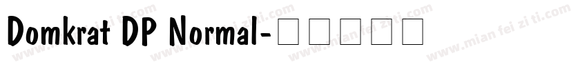 Domkrat DP Normal字体转换